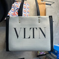 VALENTINO GARAVANI VLTN CANVAS TOTE BAG