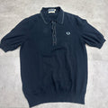 FRED PERRY KNITTED SHORT SLEEVE POLO SIZE M