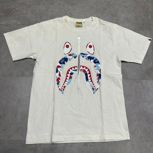 A BATHING APE SHARK ABC CAMO T-SHIRT SIZE M
